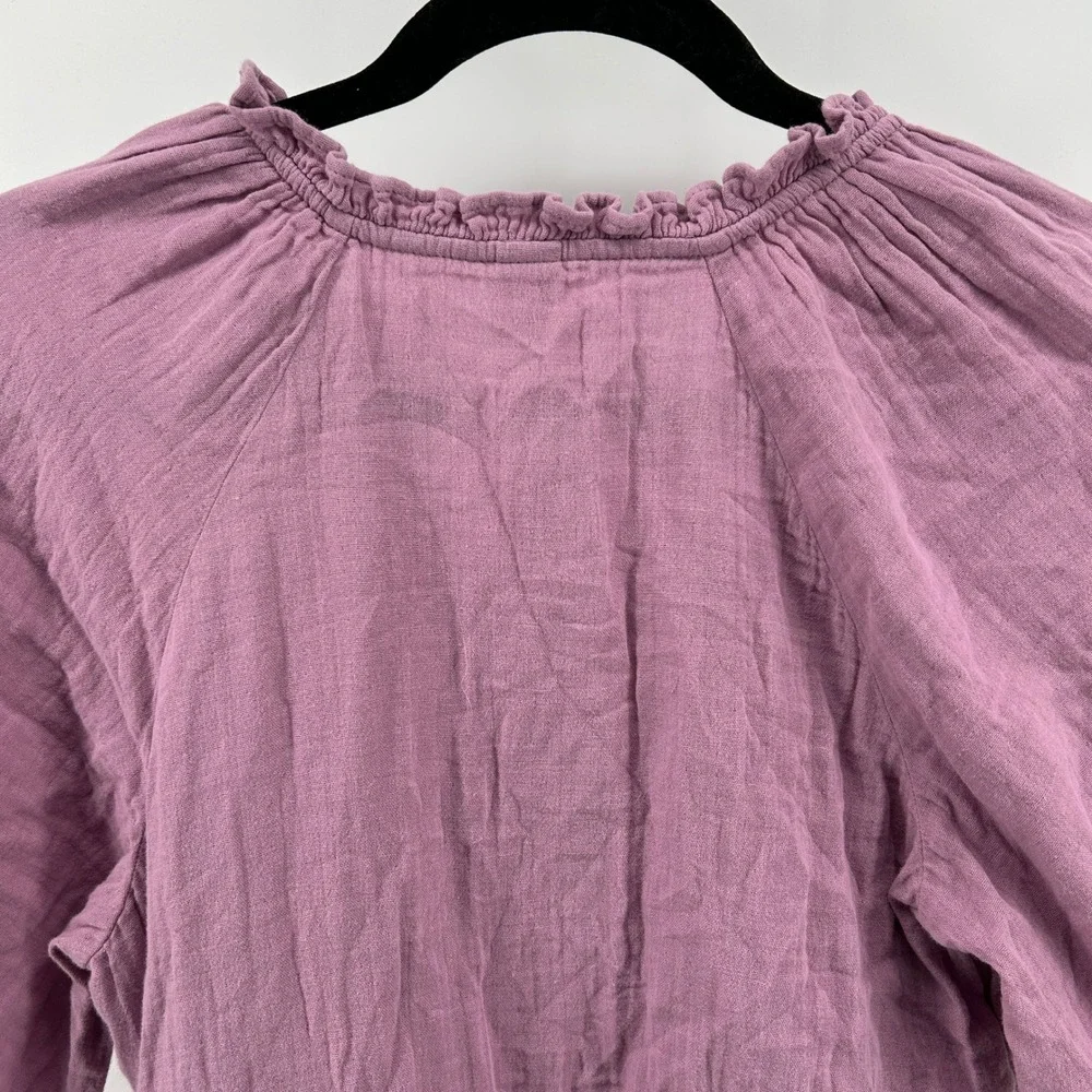 Old Navy Cotton Gauze Babydoll Mini Swing Dress Dusty Rose Lilac Small NWT Boho‎